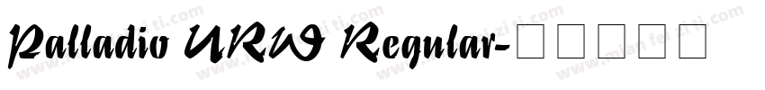 Palladio URW Regular字体转换